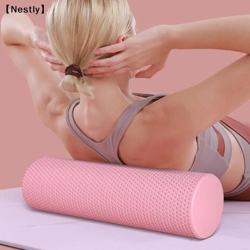 

Yoga Roller Round EVA Foam Cylinder Roller For Pilates Exercise Enhanced Home Workouts Diameter 10cm Length 30cm〔Nest〕
