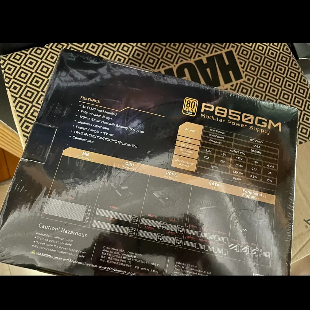 GP-P850GM 850W P850GM ATX 12V 80PLUS Gold Power Supply Works Perfectly Fast Ship High Quality