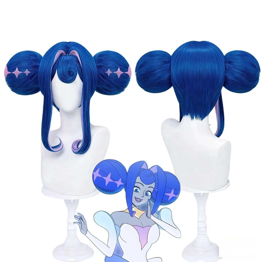 

Аниме Рыцари Гвинвере Косплей Парик Женщины Лолита Синие Двойные Пучки Волосы Термостойкий Синтетический Парик Хэллоуин Опора