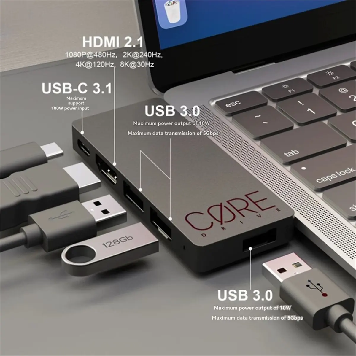 

Цифровая док-станция Digital Essentials Switch 2 Pro Version с отсоединяемым USB-C хабом для Nintendo Switch / OLED-версии