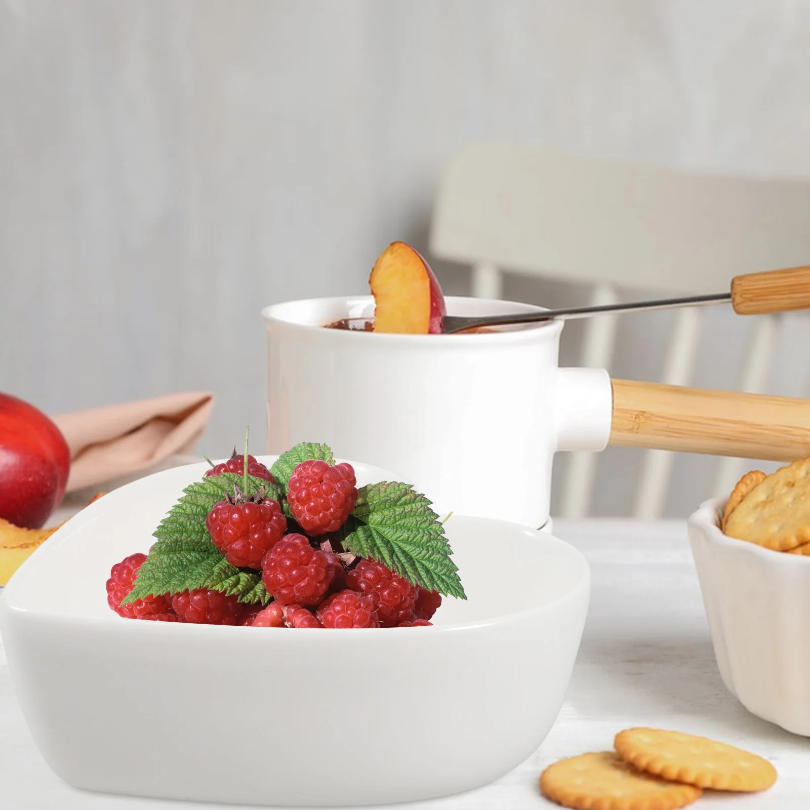 

Cute Heart Shape Bowl White Ceramic Candy Dish for Valentines Day Date Night Small Dessert Plate Treats Holder