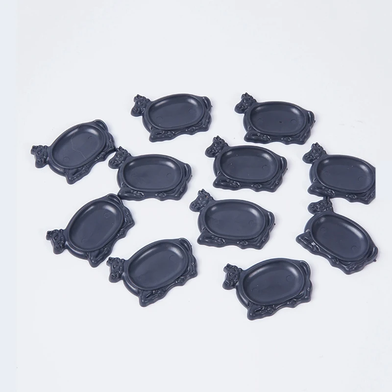 أطباق ستيك مصغرة لبيت الدمى بمقياس 1/12، نموذج أطباق طعام، ديكور مطبخ بيت الدمى، إكسسوارات طعام لبيت الدمى