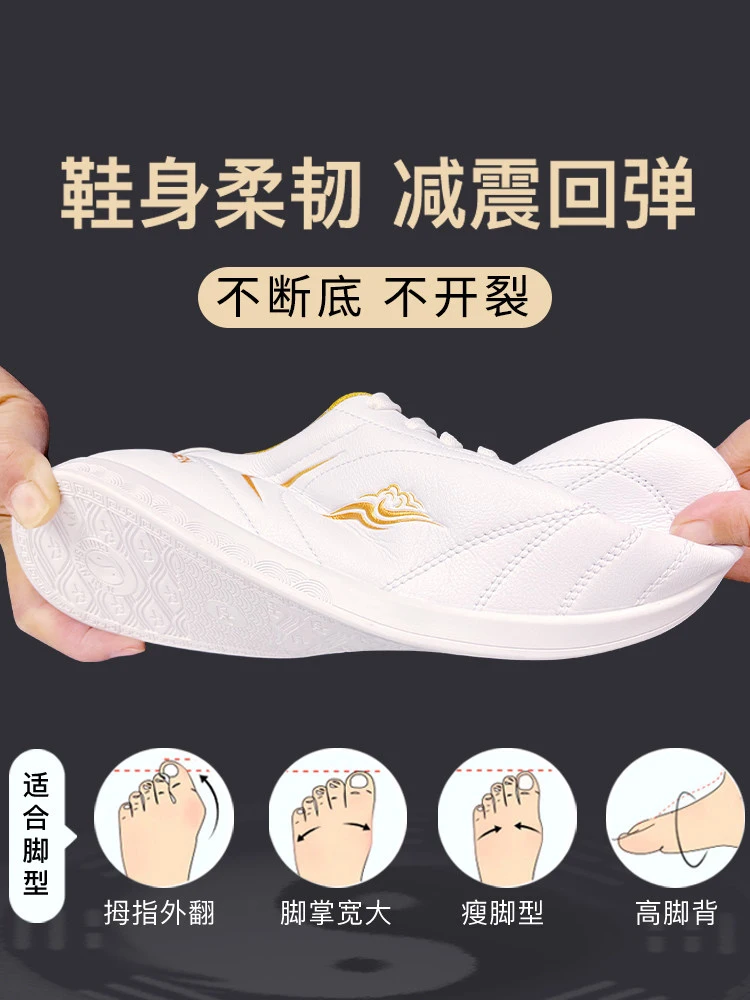 Men's Kung Fu Shoes Unisex Comfortable Martial Arts Training Shoes Breathable Men's Taekwondo Shoes Sports Footwear