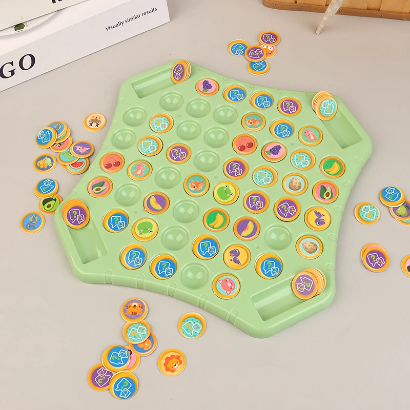 1 Set Children Adult Social Table Game Animal Flip Chess Fun Memory Game Board Games Parent-Child Interactive Family Party Toys