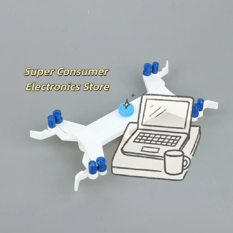Double Burette Clamp 1Pcs Flexible Spring Grips Durable Plastic Construction for Chemistry Lab Teaching Research