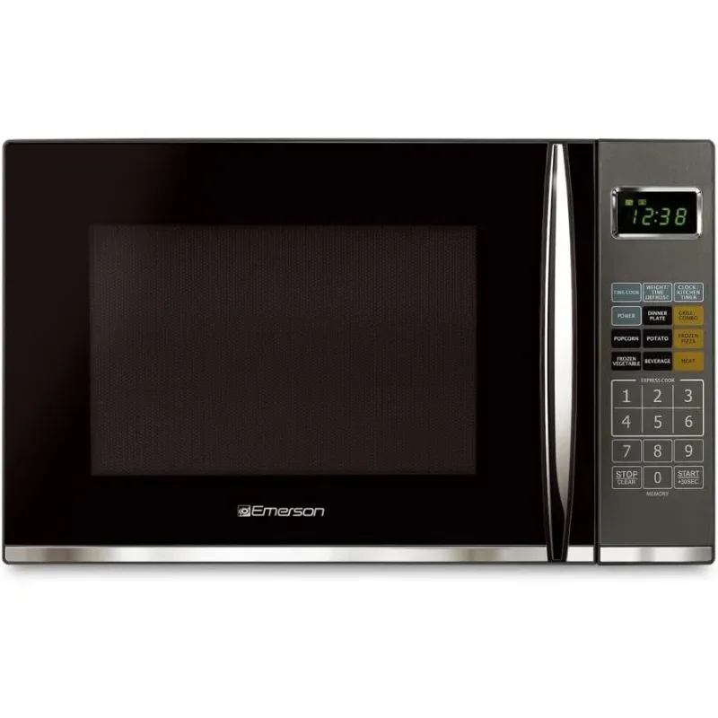 Emerson Radio MWI1212SS 1.2 Cu. Ft. 1000W Microwave Oven with Inverter Technology Stainless Steel Countertop/Built-in Design