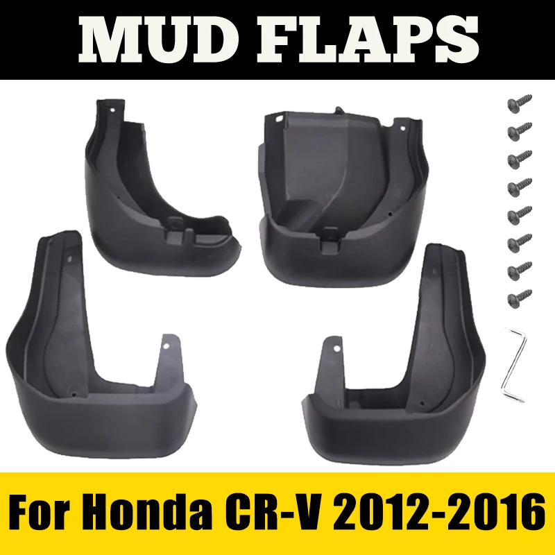 

Mudguards For Honda CRV CR-V 2012-2016 2013 2014 2015 4th Gen 4pcs Fender Mudflap Mud Guard Splash Flap Car Accessories Auto Mud