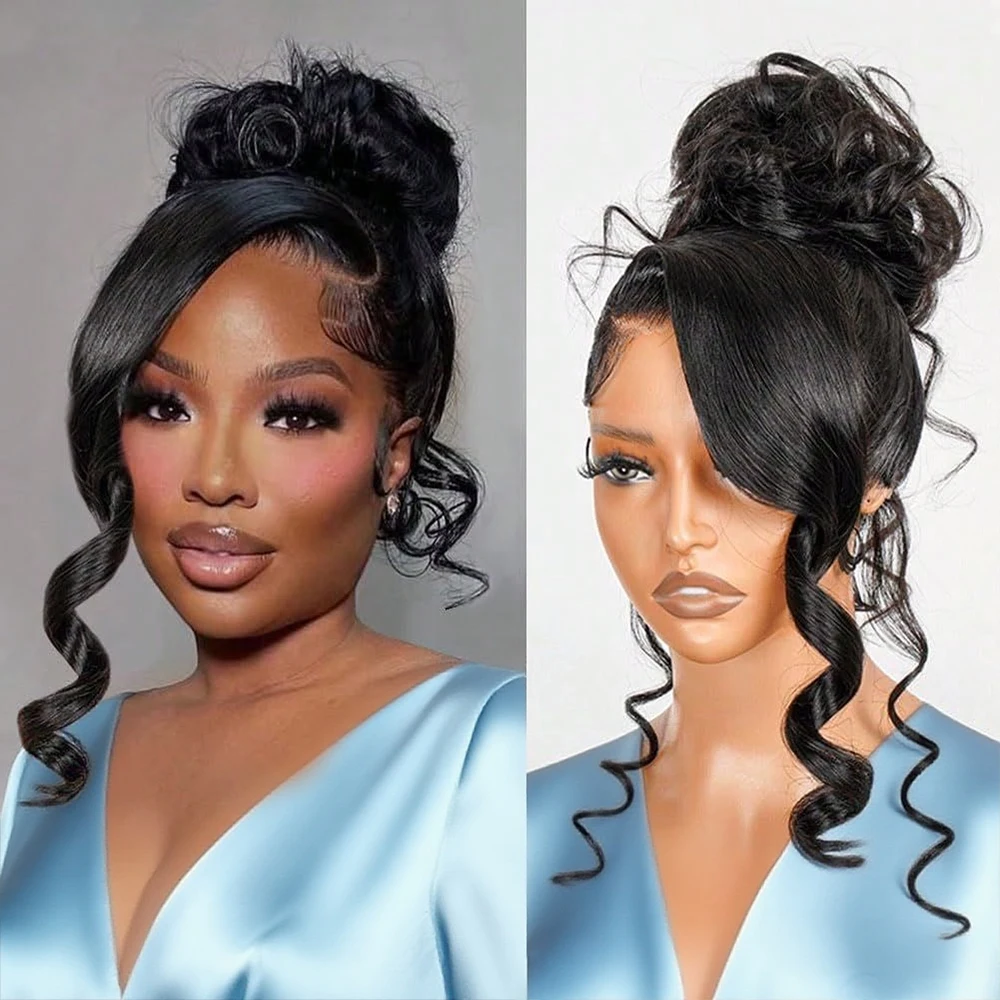 

Snwprin 30 40 Inch 360 Full Lace Frontal Wigs Body Wave Human Hair Pre Cut Glueless 13x4 Lace Human Hair Wigs Ready To Wear 200%