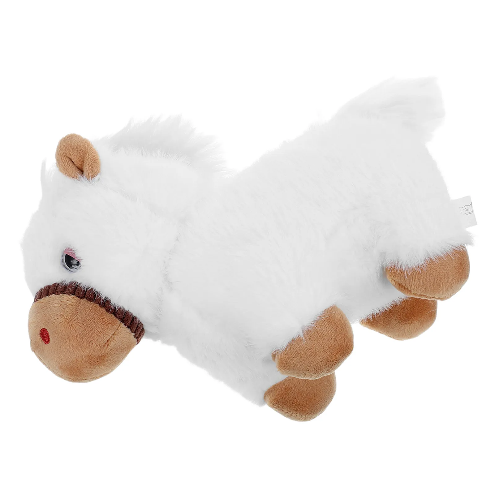 2026 Lunar New Year Horse Mascot 25Cm Realistic Stuffed Animal Soft Mini Horse for Hugging Bedroom Desk Decor Zodiac