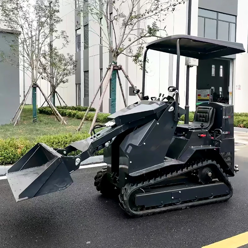 Customized Cheap mini ride skid steer loader micro side loader EPA CE 25hp small wheel diesel wood loader