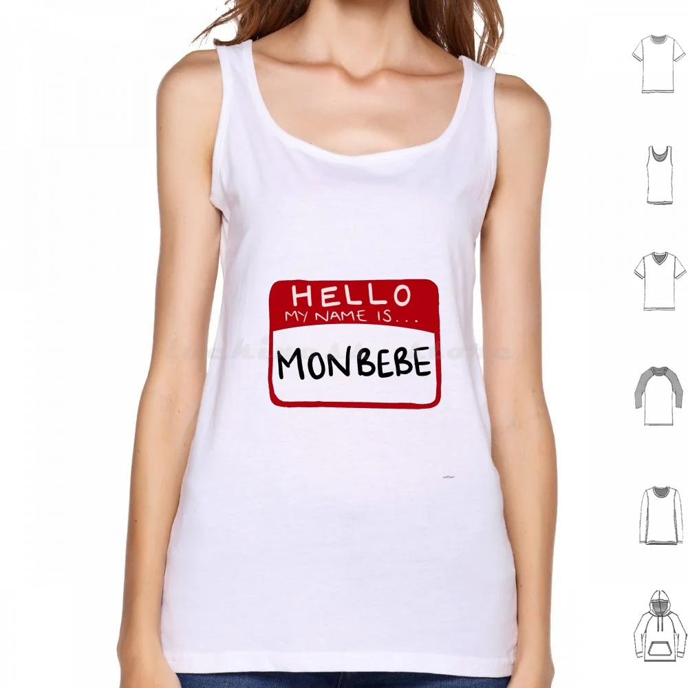 Hello My Name Is Monbebe Tank Tops Print Cotton Kpop Monsta X Mx Monbebe Music Changkyun Shownu Kihyun Minhyuk