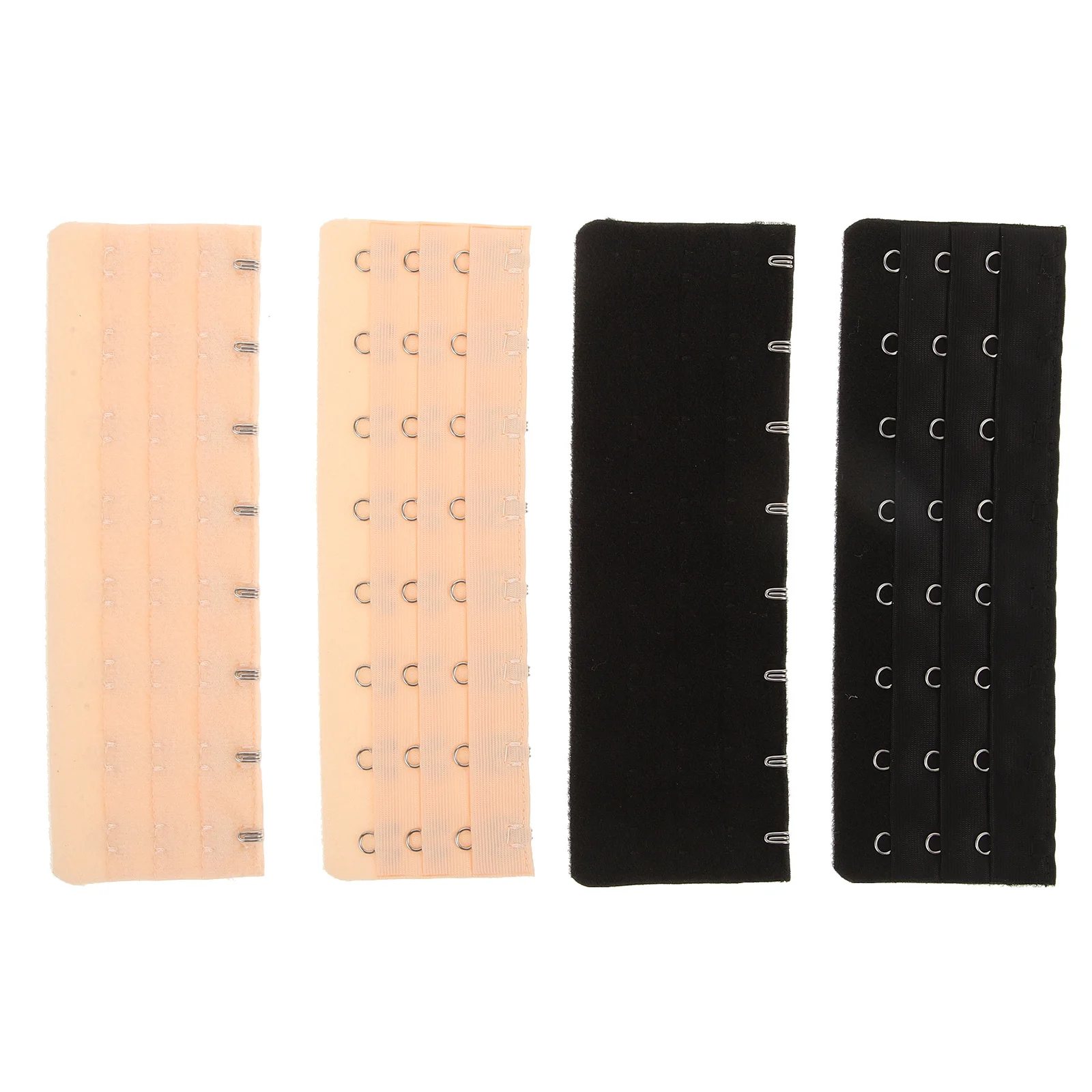 

4pcs Stretchable Extension Hooks Strap Extenders Adjustable Back Extenders Women Extension Buckles Underwear Accessories Elastic