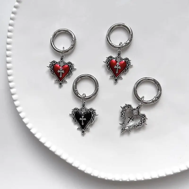 1/2Pcs Personalized DIY Decoration Gothic Style Rose Heart Cross Shoe Boot Pendants Suitable For Parties And Daily Wear Sb7443bf23e27474da2567412db7657f3F