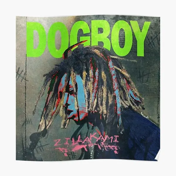 

Плакат Zillakami Dogboy, декор для комнаты, Настенный декор, принт для дома, смешная винтажная живопись, современное искусство, без рамки