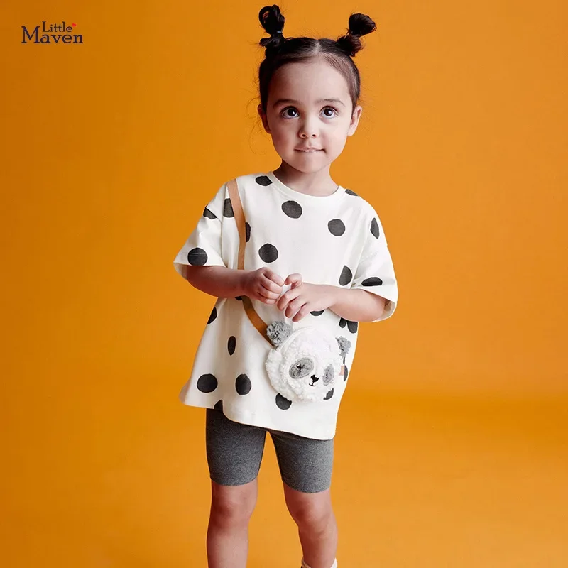 

Cute Girl's Set Summer Short Sleeve Embroidered Children's Clothing Panda Girl's Set