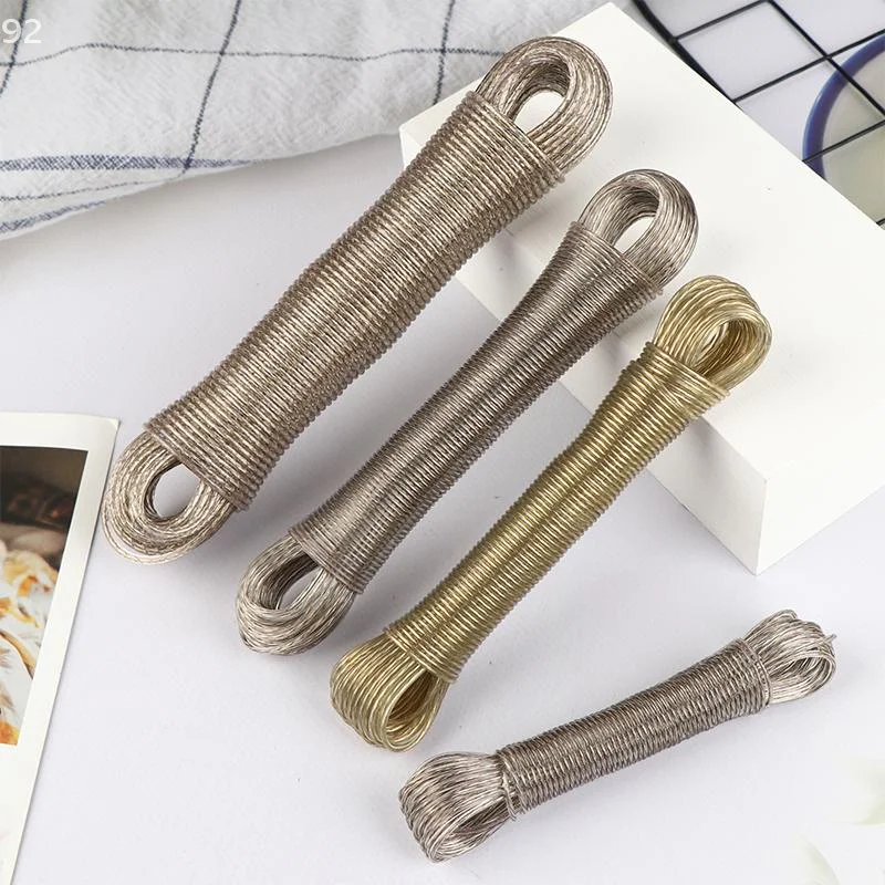 10/20/30/50 متر بولي كلوريد الفينيل طلاء الصلب الغسيل في الهواء الطلق المحمولة الغسيل حديقة التخييم السفر الملابس تجفيف حبل #6