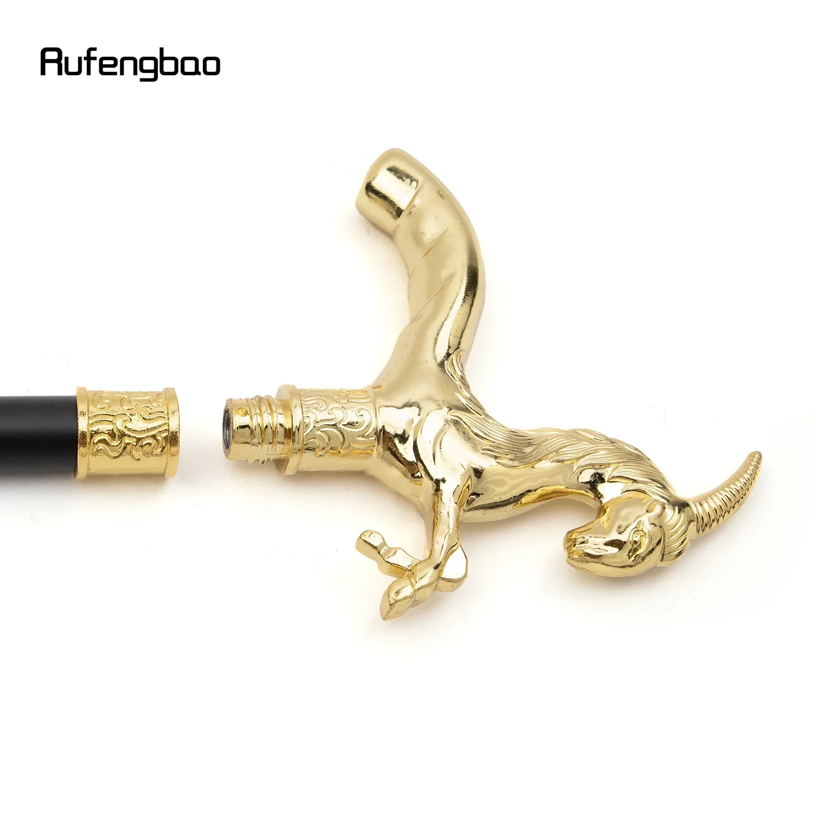 ไม้เท้าเดินแฟชั่นลายสัตว์ป่าชนิดเดียว ลายหญ้าแพะทอง สำหรับตกแต่ง คอสเพลย์ ปาร์ตี้ ไม้เท้าฮาโลวีน ไม้เท้ายาว 93 ซม.