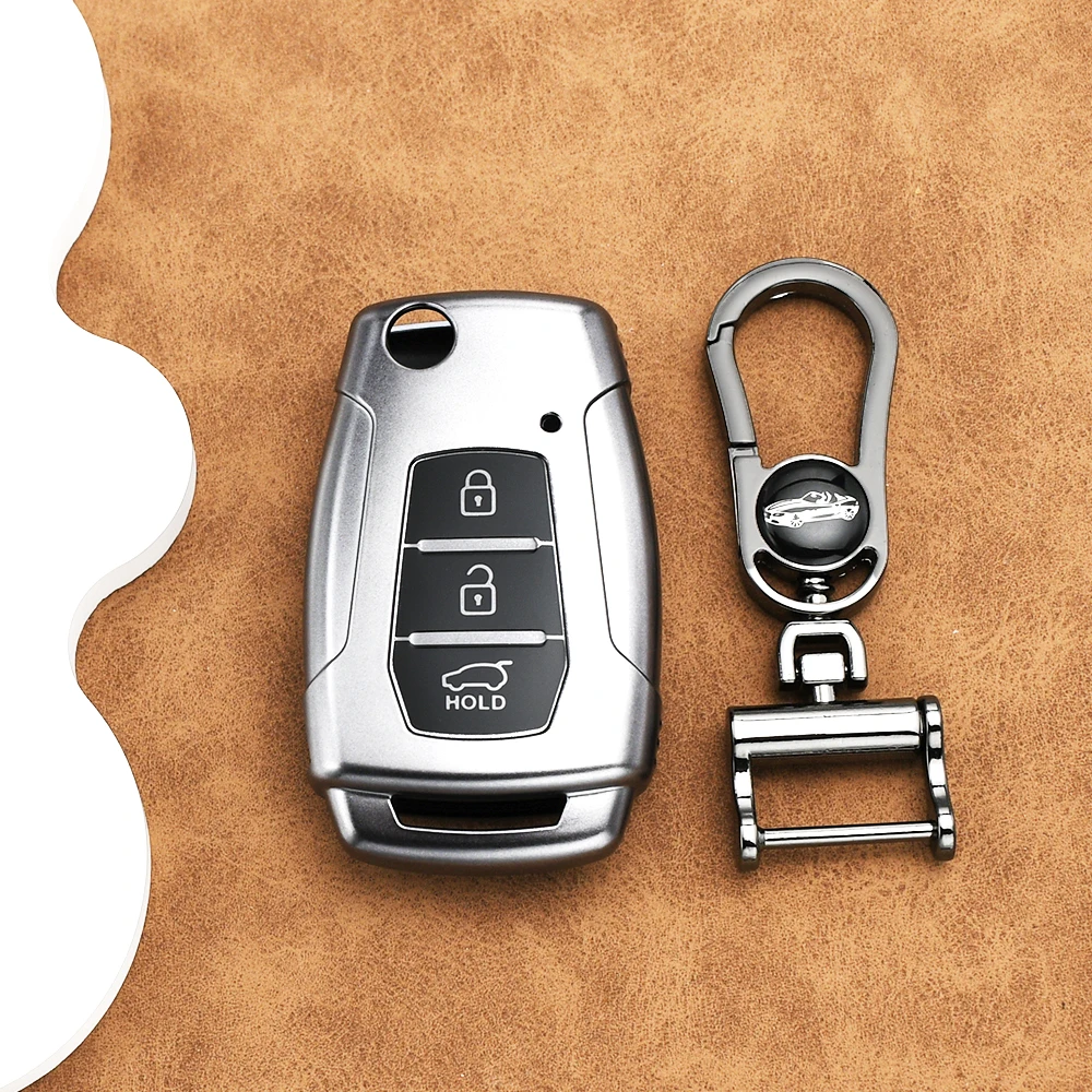 Auto Accessories For Korean Ssang Yong Actyon Korando Tivoli Kyron 2 Sanka Gun Grey TPU Car Key Fob Cover Keyring Keychain