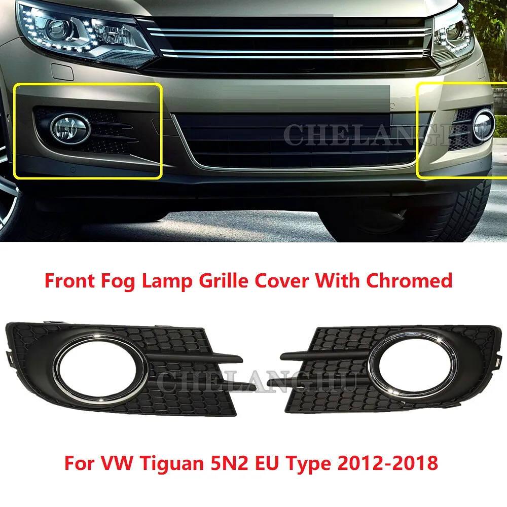 Car Light For VW Tiguan 2012 2013 2014 2015 European Version Car-Styling Front  Fog Light Lamp / Fog Lamp Grille /Wire