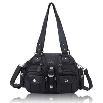 Torba Angelkiss damskie małe torebki tornister torebka z górnym uchwytem torba na ramię z PU 8 