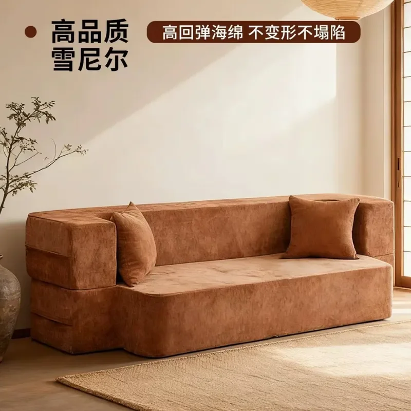 for Household Vacuum Compression Roll Bag for Special-shaped Sofa Modern Simple Living Room Foldable High Rebound Sofa