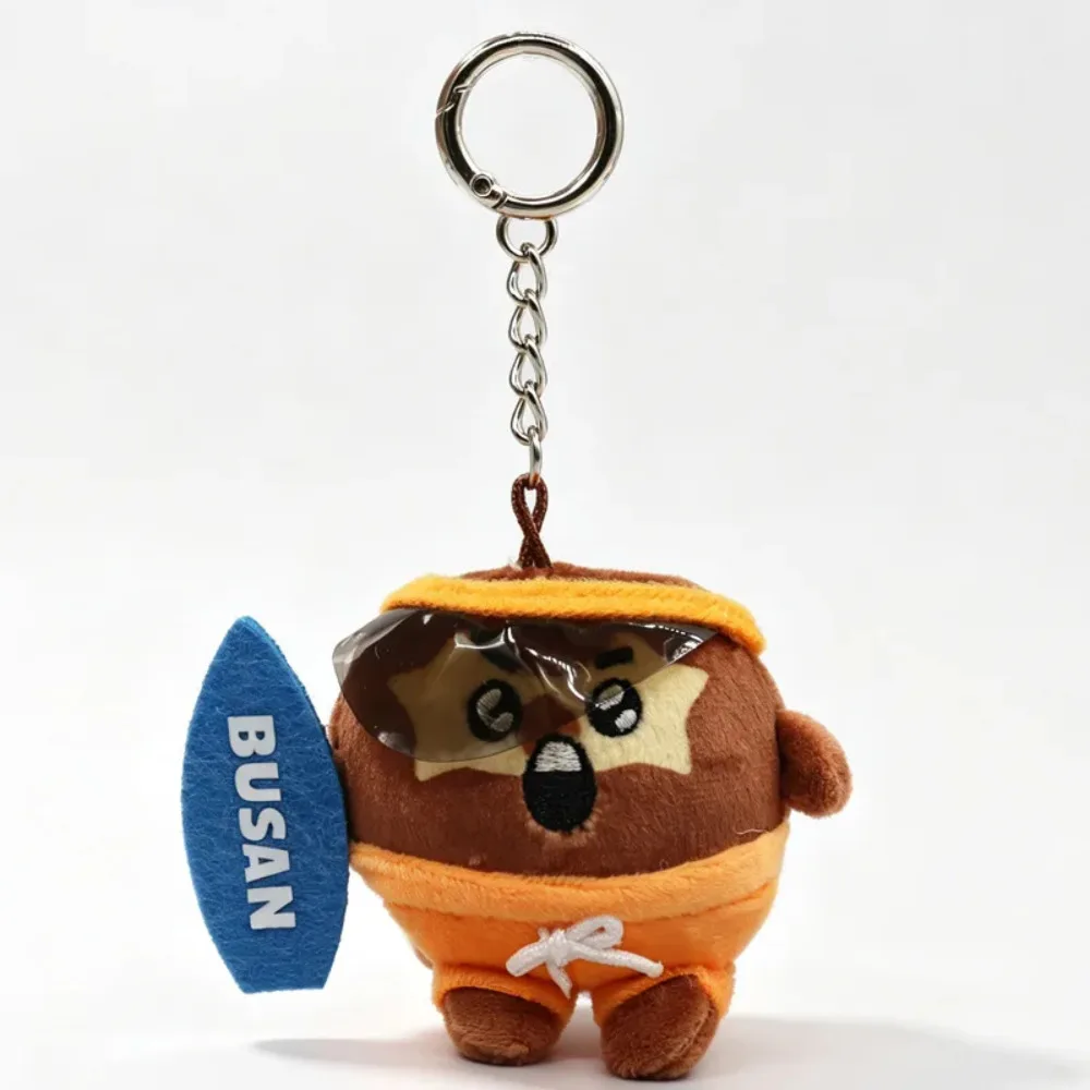 BT Keychain Plush beach Chimmy Tata Creative Anime Peripheral Cartoon Keychain Personality Cute Backpack Decorative Doll Pendant