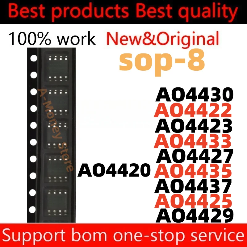

(10pcs)AO4420 AO4422 AO4425 AO4427 AO4429 AO4430 AO4423 AO4433 AO4435 AO4437 sop-8