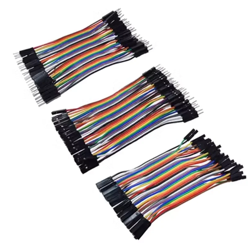 2.54mm Dupont Line 10cm 40Pin Male To Male + Female to Male + Female to Female Jumper Wire Dupont Cable DIY KIT