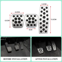 Aluminum Pedal Pads Cover MT AT for Chevrolet Cruze Sedan Hatchback for OPEL Mokka 2013-2015 ASTRA J Insignia Car Styling