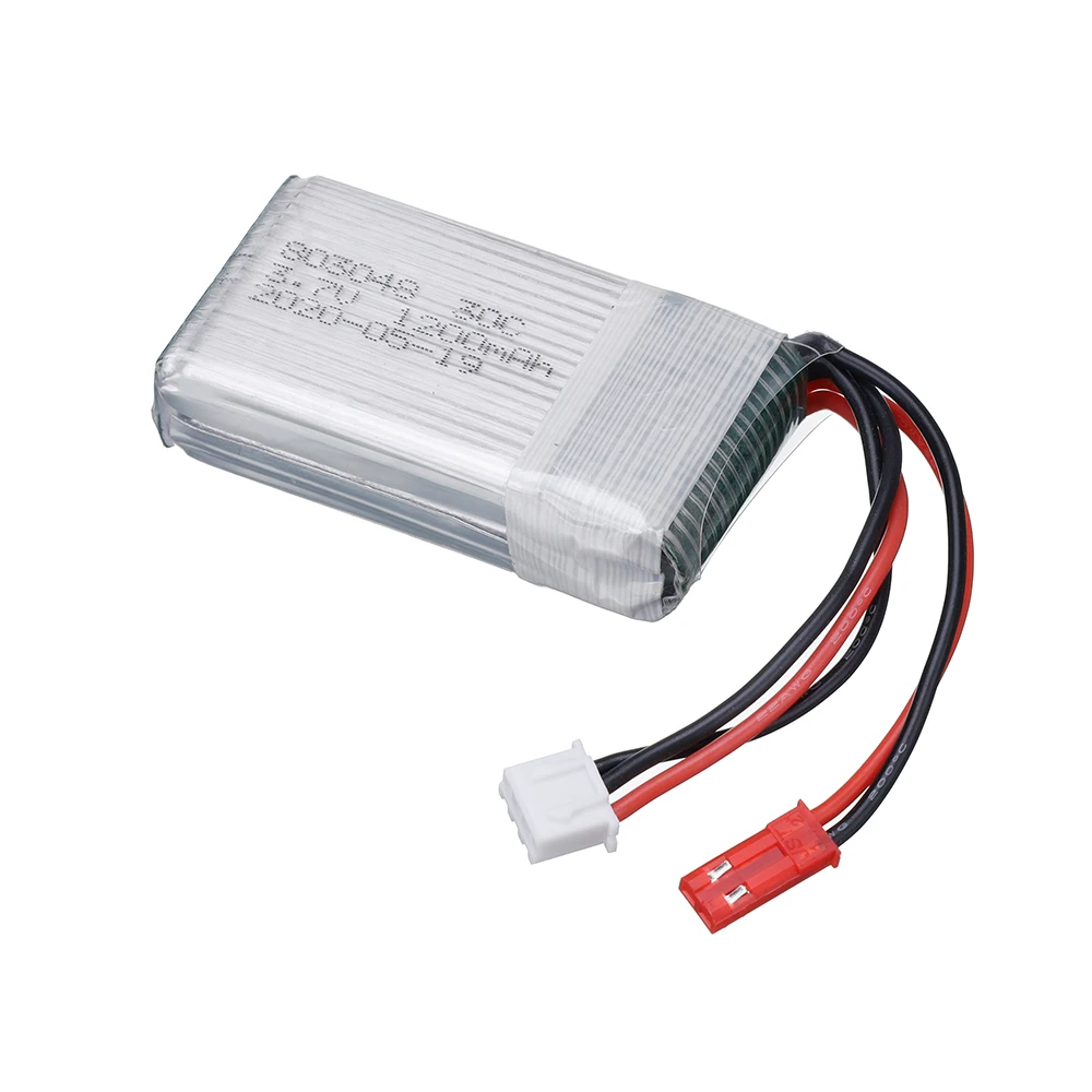 Batteria Lipo 7.4V 700mAh 25C per MJXRC X600 F46 modello di aereo batteria Lipo muslimex 2s 7.4V 700mAh 603048 JST Plug