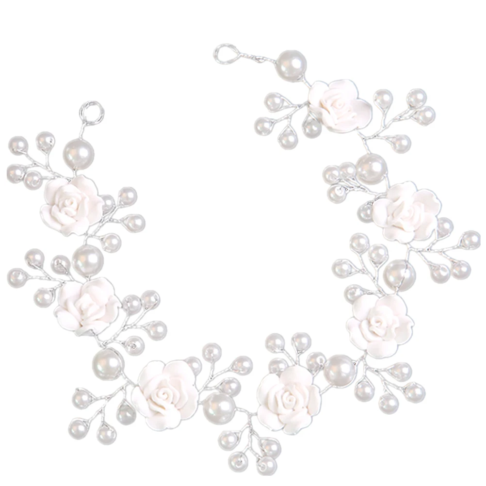 

Pearl Headb Hair Accessories Elegant Flower Wedding Bridesmaid Party Prom Birthday Wedding Headpiece Celebration