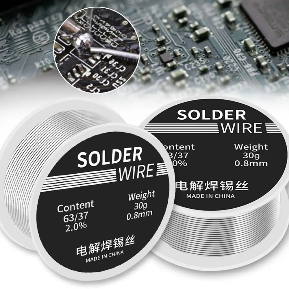 30g 0.8mm Welding Tool FLUX 2.0% High Purity Rosin Corel Solder Welding Wire Soldering Wire Roll Lighter Solder Wire