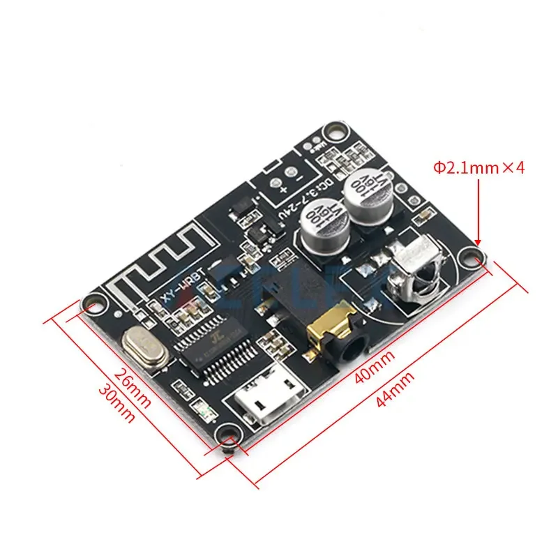 XY-WRBT DC 3.7-24V Wireless Bluetooth 5.0 Audio Receiver Decoders Stereo 3.5MM Audio Adapter For Amplifier Board