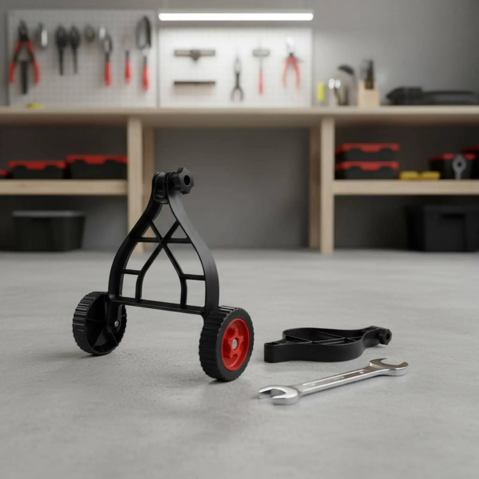 Electric Plant Trimmer Wheel Detachable Grass Trimmer Auxiliary Wheel Garden Equipment Anti Slip Long-Lasting Material