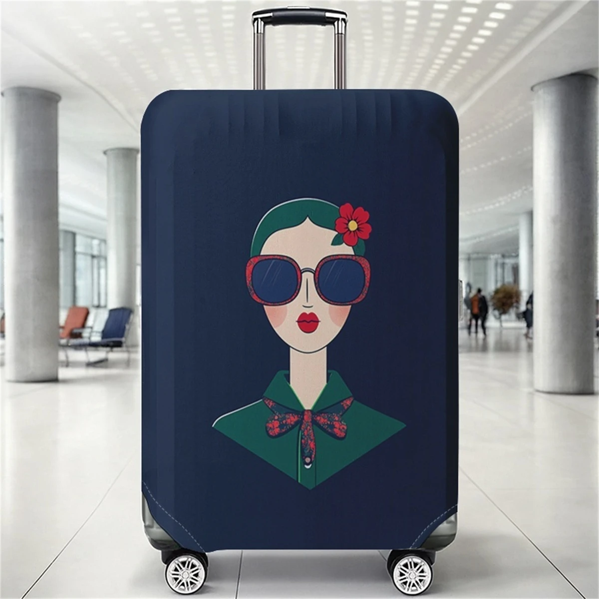 

Sunglasses women's patterned luggage protection case, suitable for 18-32 inch luggage cases, luggage handle gloves, travel acces