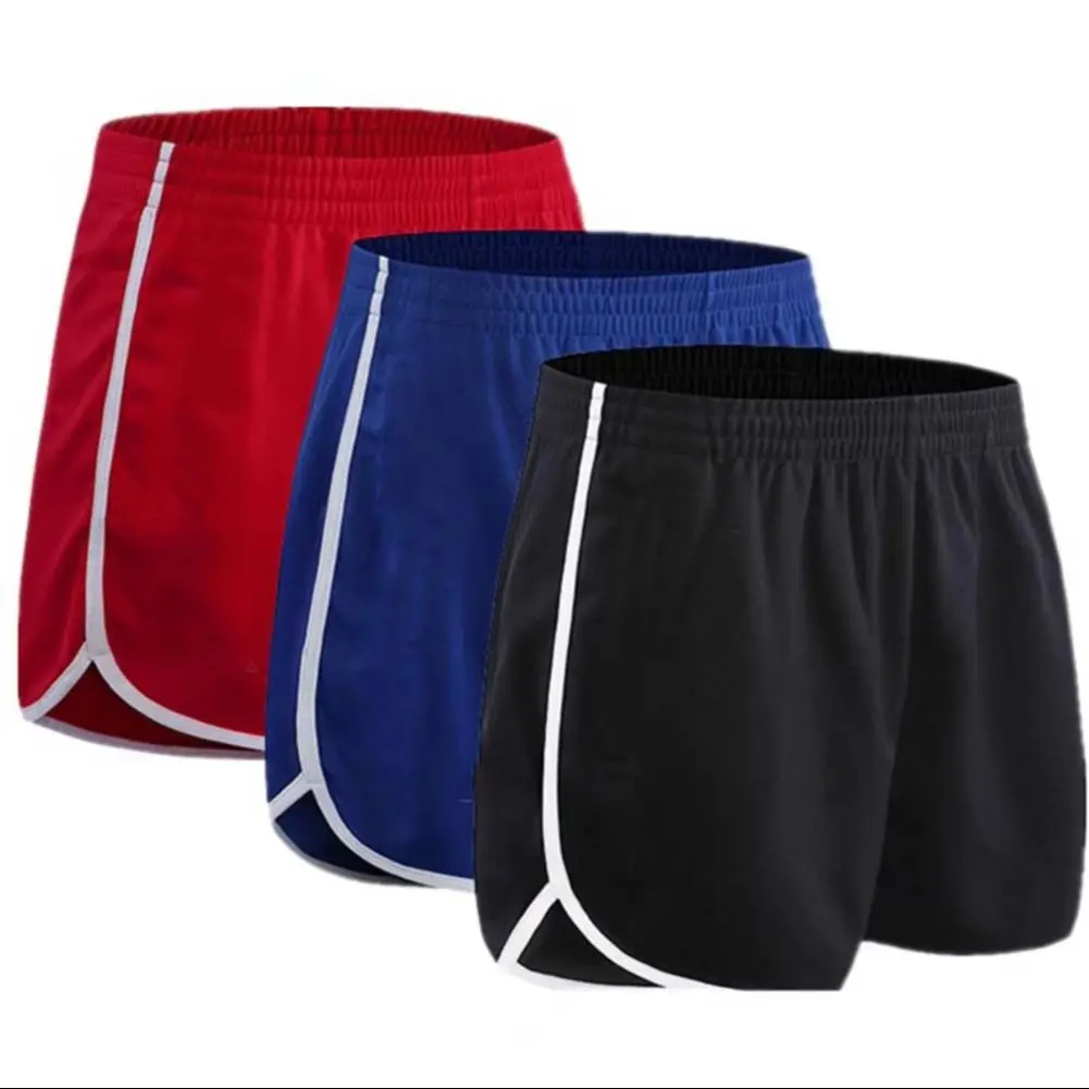 

2025 M-4XL Men Summer Shorts Drawstring Elastic Waist Solid Color Sport Pants Thin Beach Trousers Casual Jogging Sweatpants