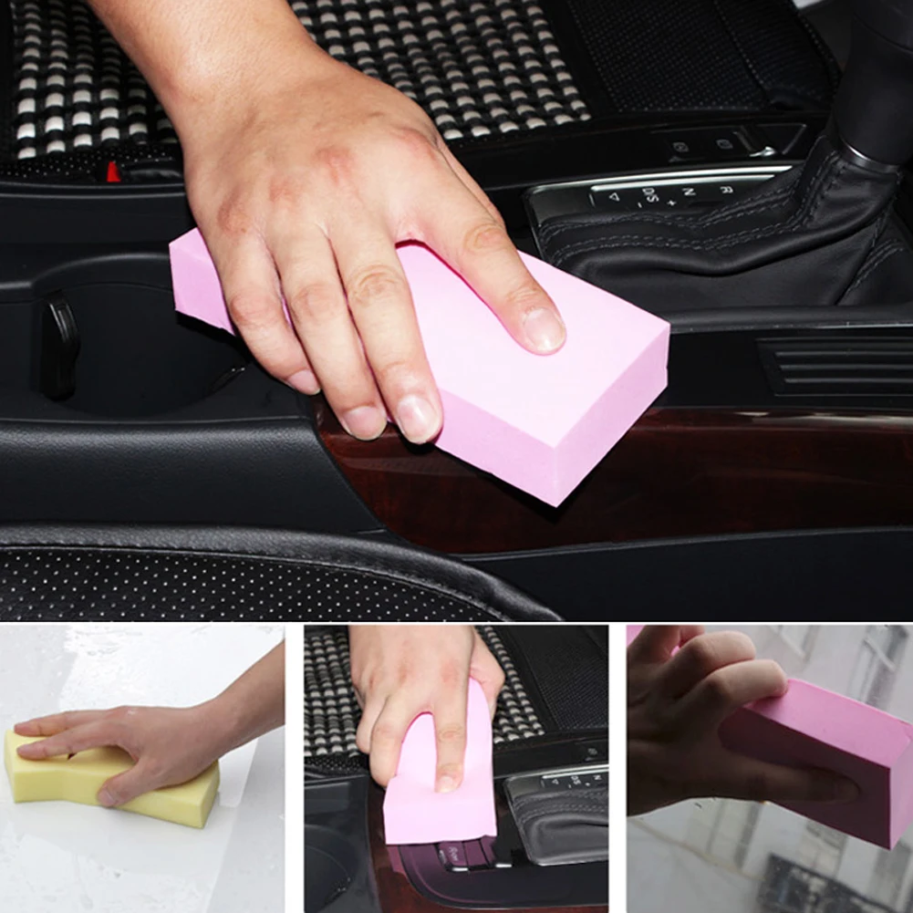 Car Wash Sponge Brushes High-Density Strong Water Absorption Cleaning Sponge Block Auto Detailing Polishing Foam Cleaning Tools