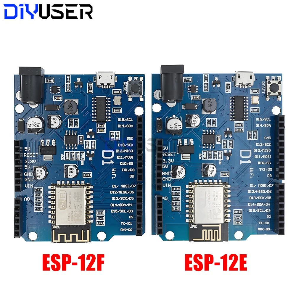 وحدة ESP8266 ESP-12F ESP-12E لوحة WiFi لـ WeMos D1 Arduino UNO R3، IoT تطوير المنزل الذكي