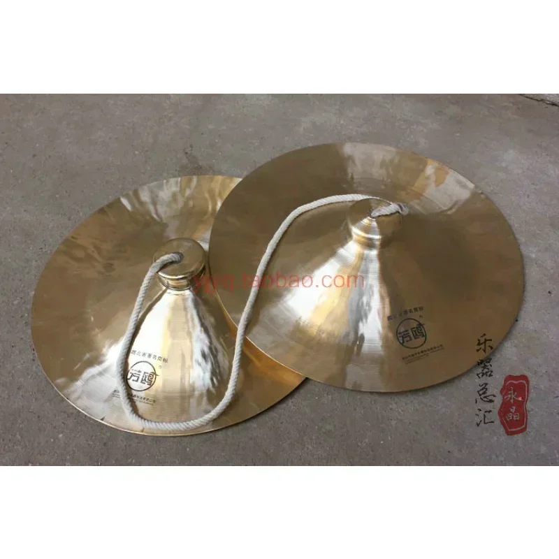 Wide Cymbals Big Copper Cymbals, Big Copper Cymbals, Gongs and Drums Cymbals, Percussion Instrument Character Props 1 Pair