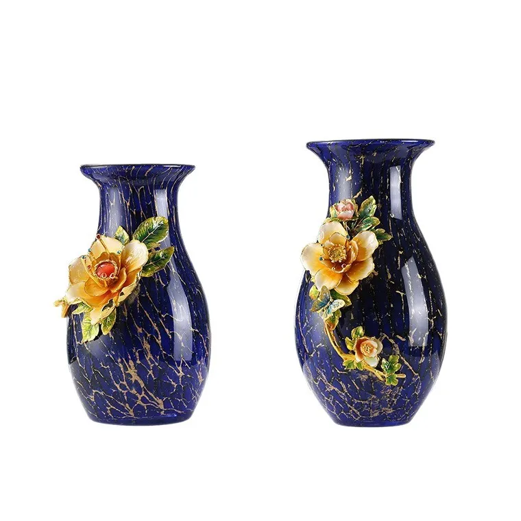 &c Enamel Color Glass Chinese European Style Geometry Shape Home Decor Vase for Flower Arranging for Weddings Birthdays