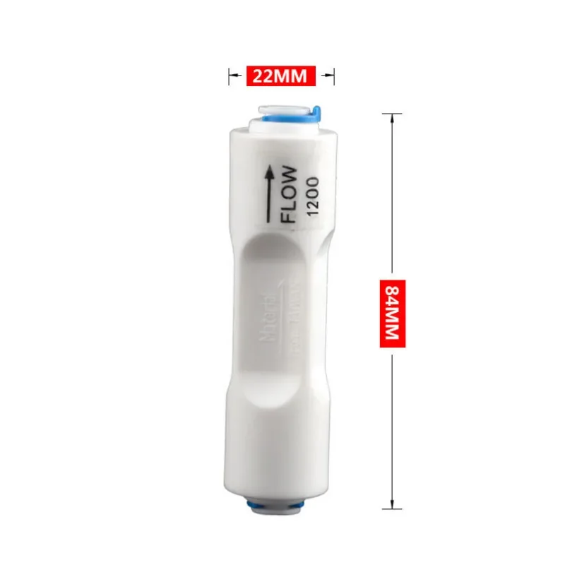 300CC-1500CC RO Water System Waste Water Flow Regulater Restrictor 1/4" OD Hose Reverse Osmosis Quick Pipe Fittiing
