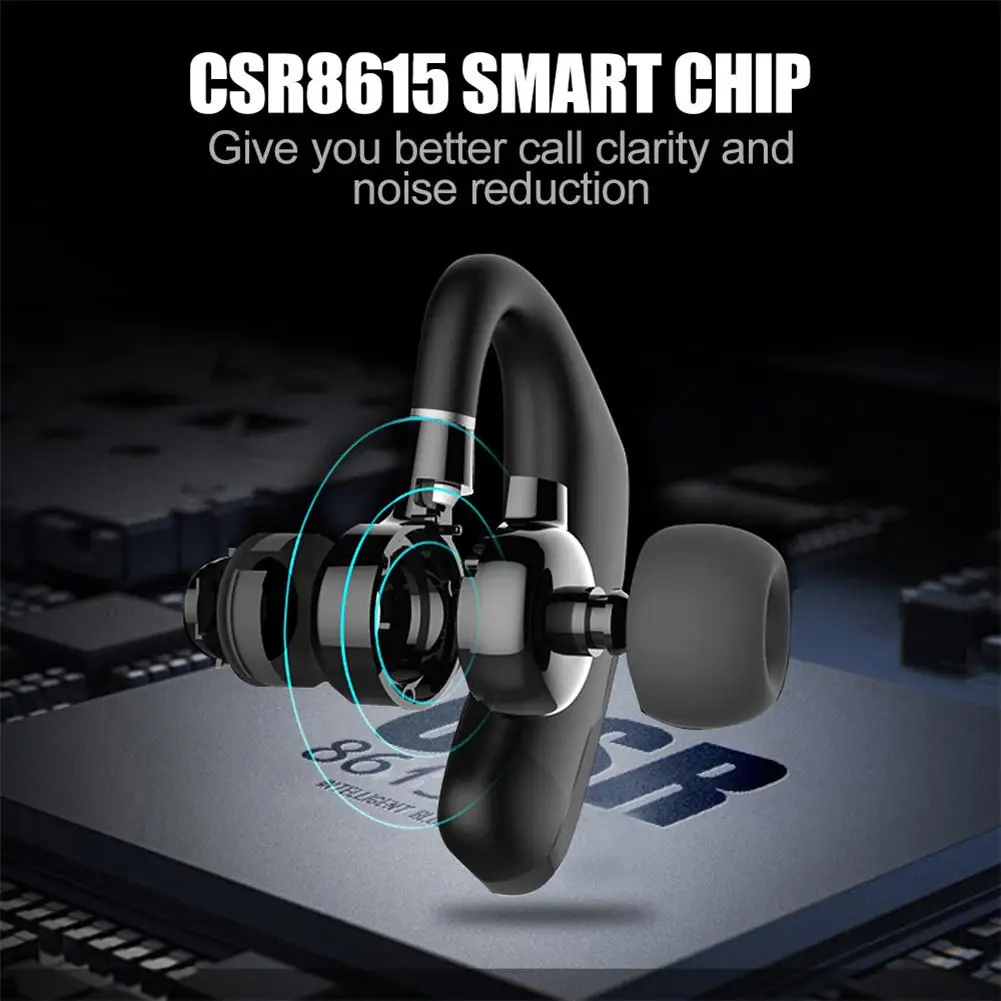 1 Pcs V9 Bluetooth-compatible Headset Wireless Hands-free Noise Control Stereo Music Earphone With Microphone Wholesale