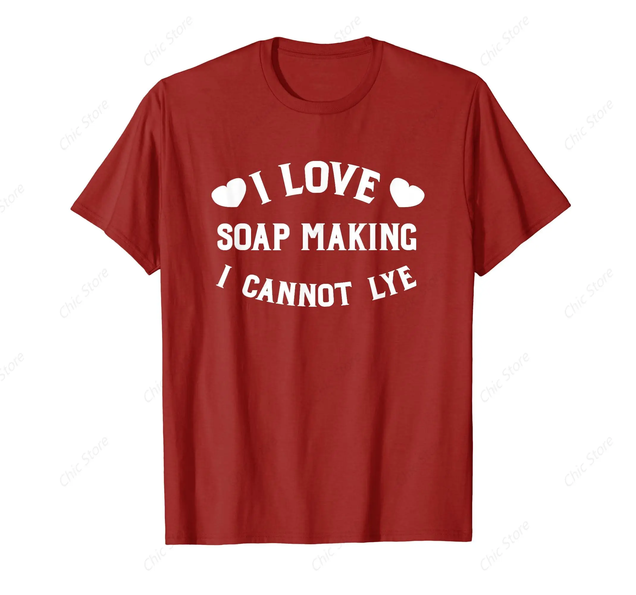 I Love Soap Making I Cannot Lye Funny T-shirt Crafting Graphic Tshirt Mens Clothing Cotton Shirts Streetwear Tee Tops for GYM