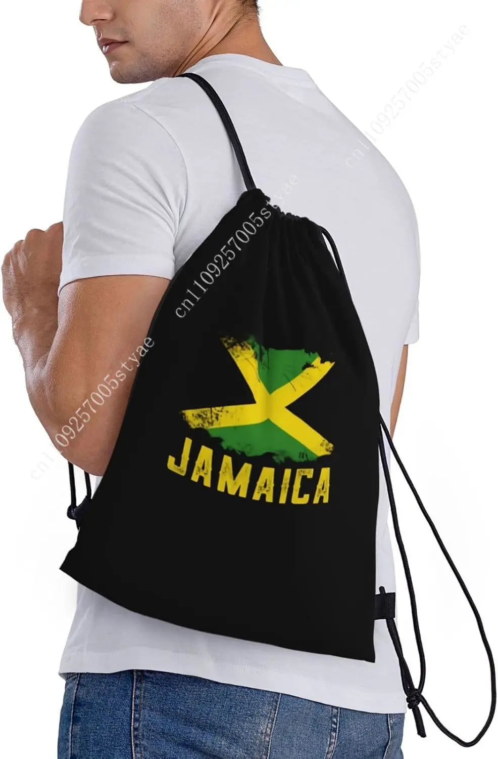 กระเป๋าเป้สะพายหลังแบบเชือกผูก ลายธงชาติจาเมกา สำหรับใส่ลูกบอลกีฬา กระเป๋าออกกำลังกาย กระเป๋าโยคะ เต้นรำ ท่องเที่ยว อุปกรณ์เสริม ของขวัญ 2026