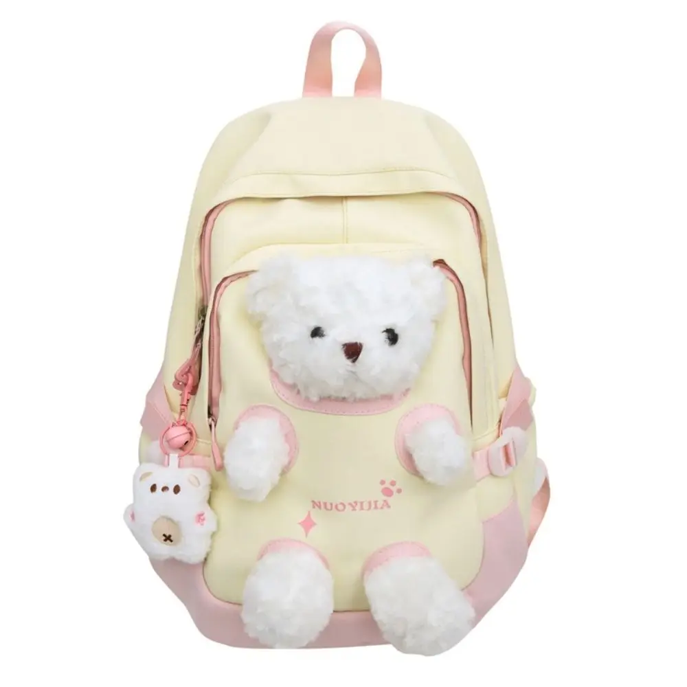 Kawaii Süßer Bärenrucksack Niedlicher Bären-Schulrucksack Große Kapazität Leichter Niedlicher Schulrucksack für Teenager-Mädchen – Detail 4