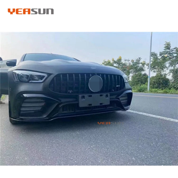 Kit Bodi Penuh Kualitas Tinggi Gaya GT untuk Body Kit Seri Hitam Amg Gt 2018 2019 2020