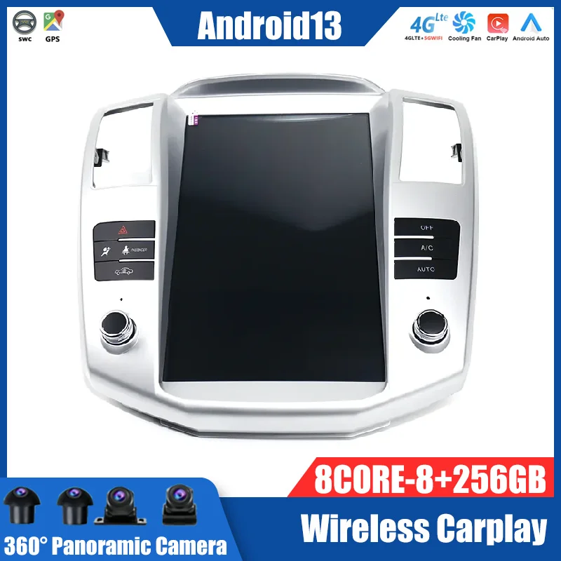 

12.8" Tesla Style Android 13 Screen Radio For Lexus RX RX300 RX330 RX350 RX400 Toyota Harrier Car Multimedia Video Player GPS