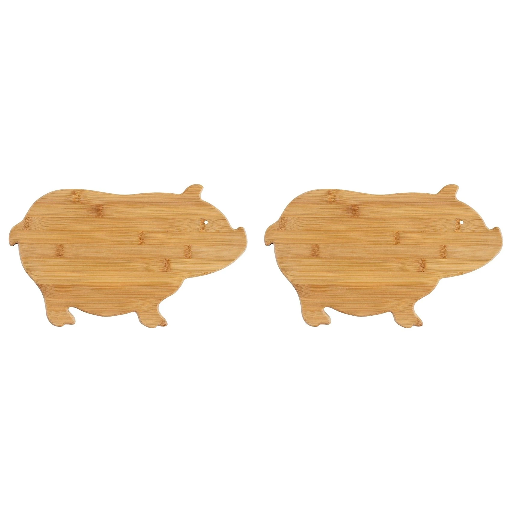 

A93E-2X Bamboo Pig Shaped Bamboo Serving And Cutting Board,Children's Cartoon Pig Shape Chopping Board
