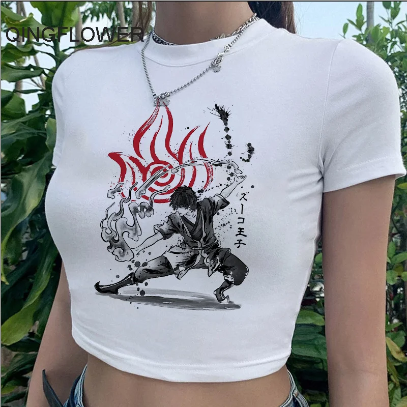 Avatar the Last Airbender Zuko tshirt t-shirt female casual harajuku kawaii aesthetic t shirt tshirt graphic tees women ulzzang