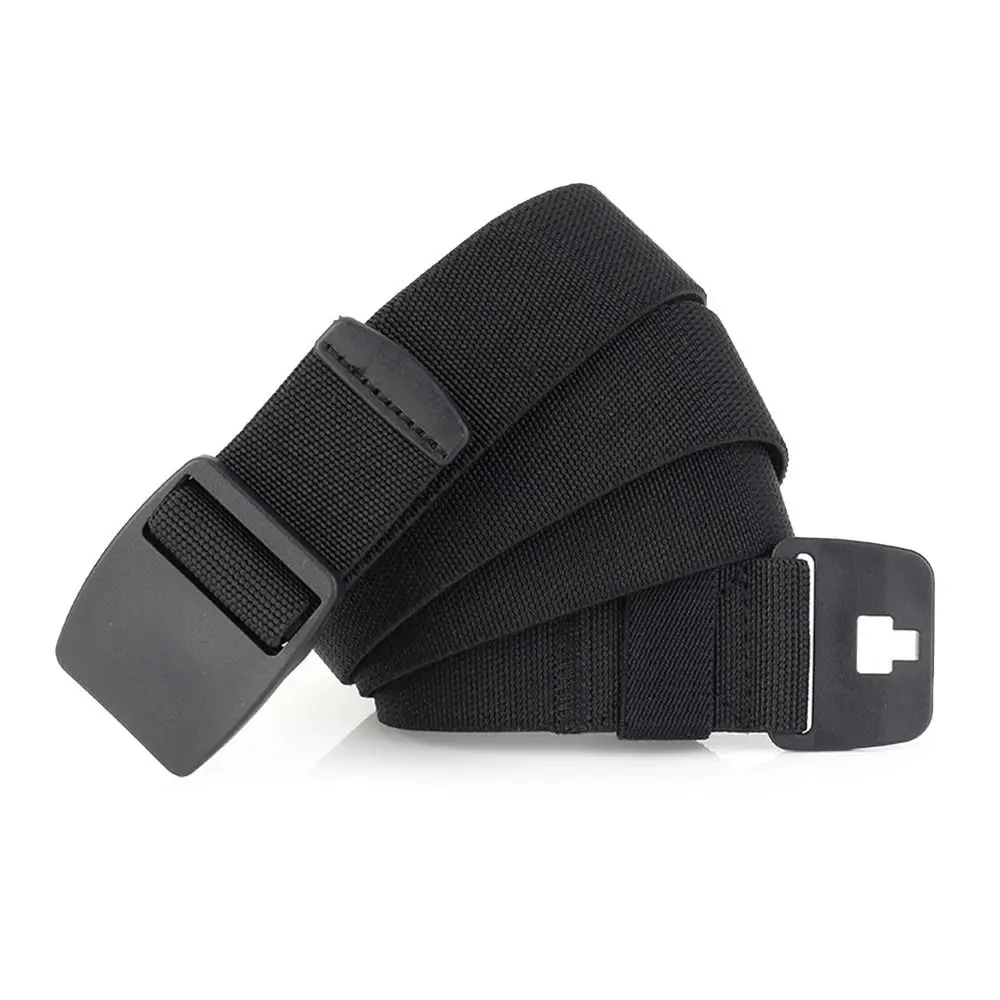 クイックリリースナイロン弾性編組ベルト高級ブランドデザイン調節可能なプラスチックファスナーウエストベルトカジュアルレジャー